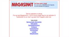 Desktop Screenshot of magasinet.tanumbokklubber.no