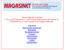 Tablet Screenshot of magasinet.tanumbokklubber.no